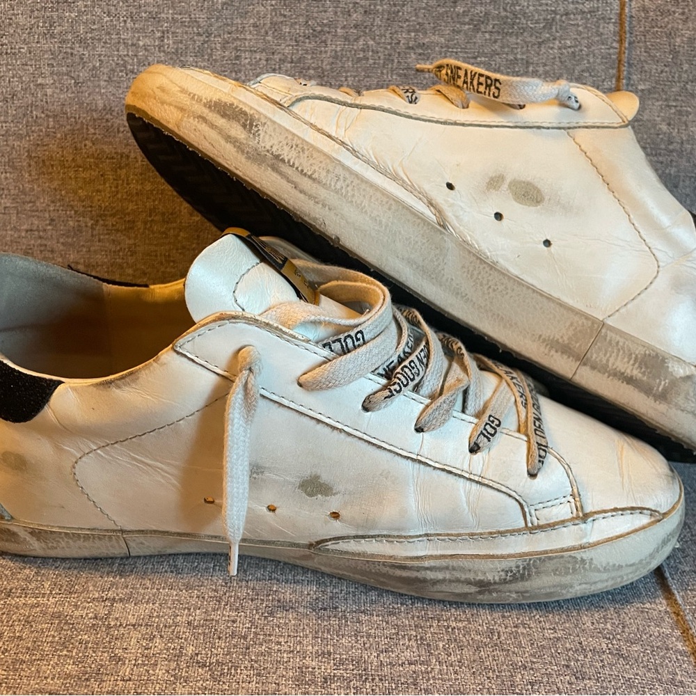Golden Goose White Sneakers with Silver Star size 37 - Picture 4 of 8